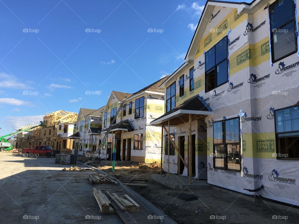 Construction of a luxury apartment complex