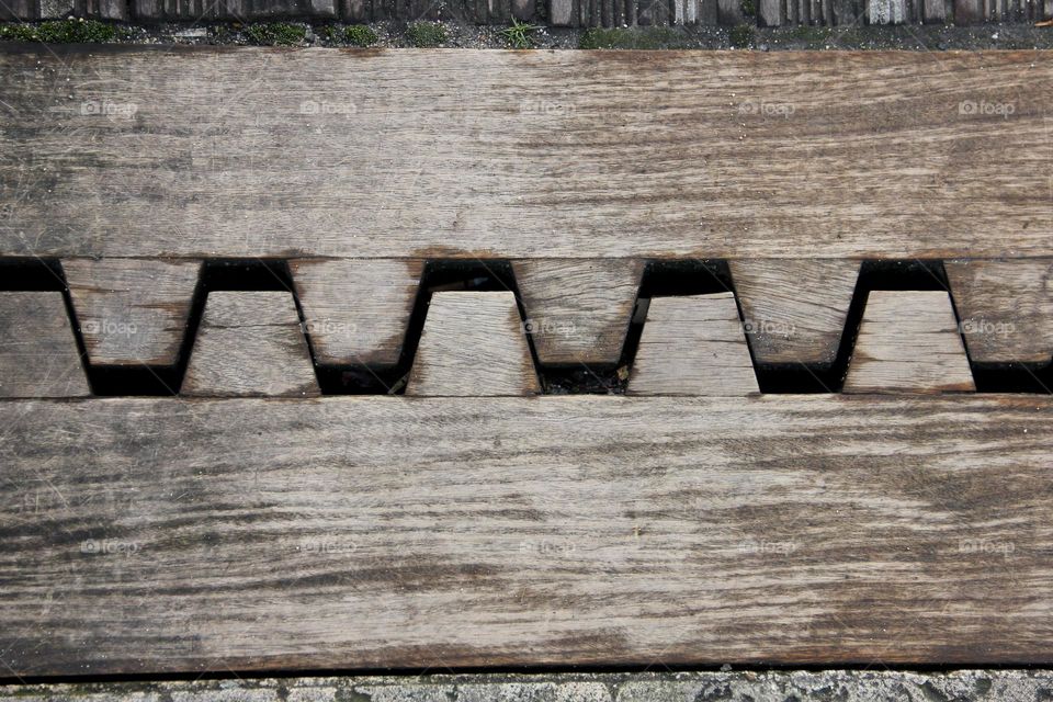 Detail of wooden bridge 