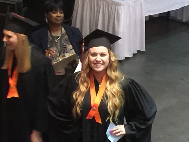 Sister at graduation