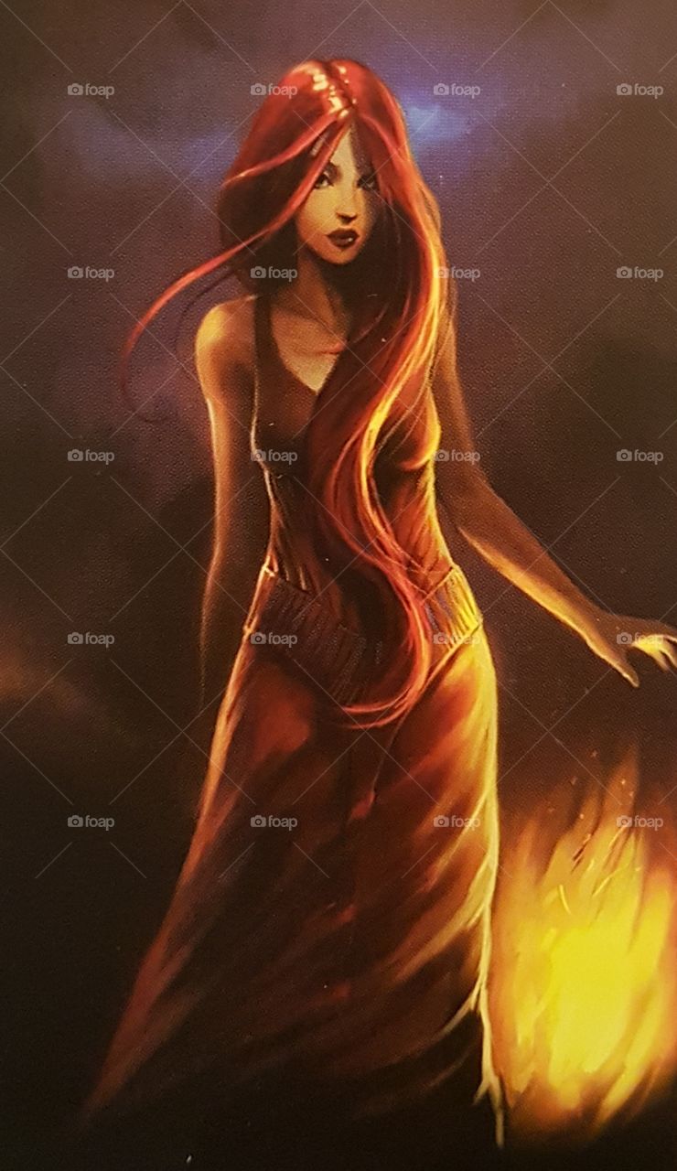 In darkness the fire!