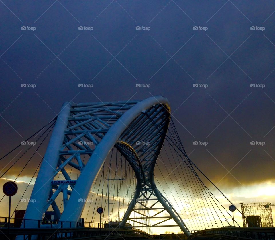 Settimia Spizzichino Bridge in Rome, Italy