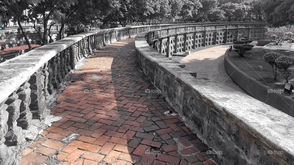 Brick Carpet: This photo was taken at Paco Park, one of the oldest parks in the Philippines located at the heart of Manila