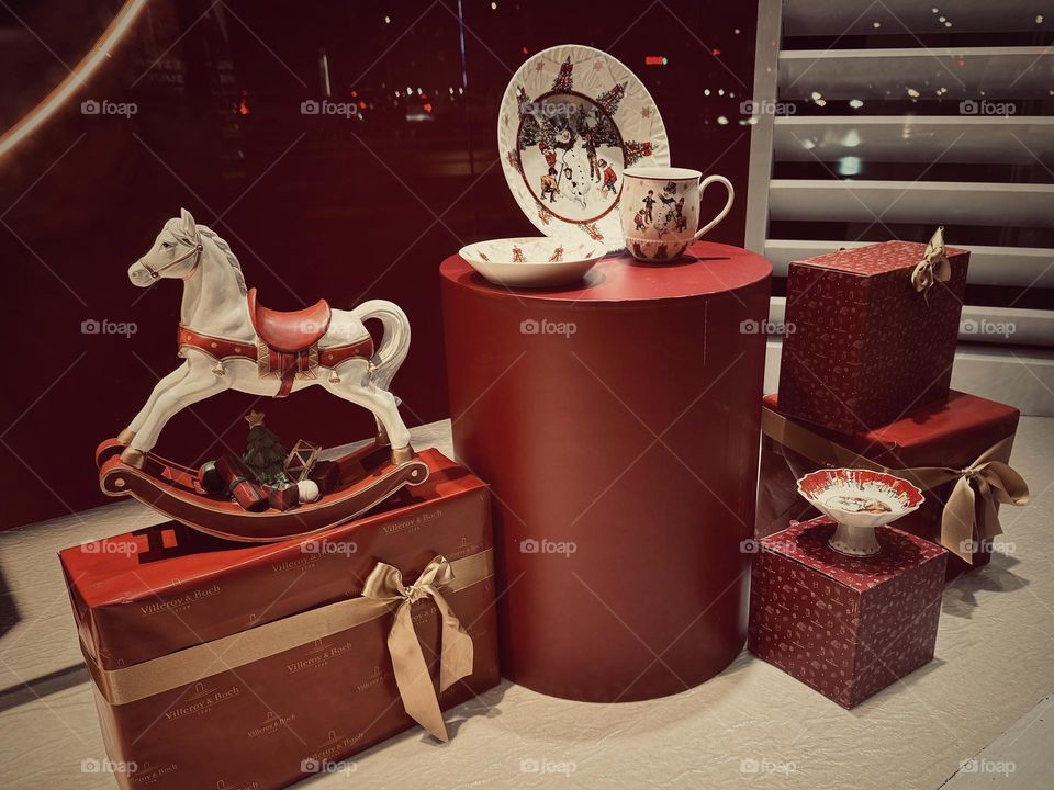 Vintage dishes and toys