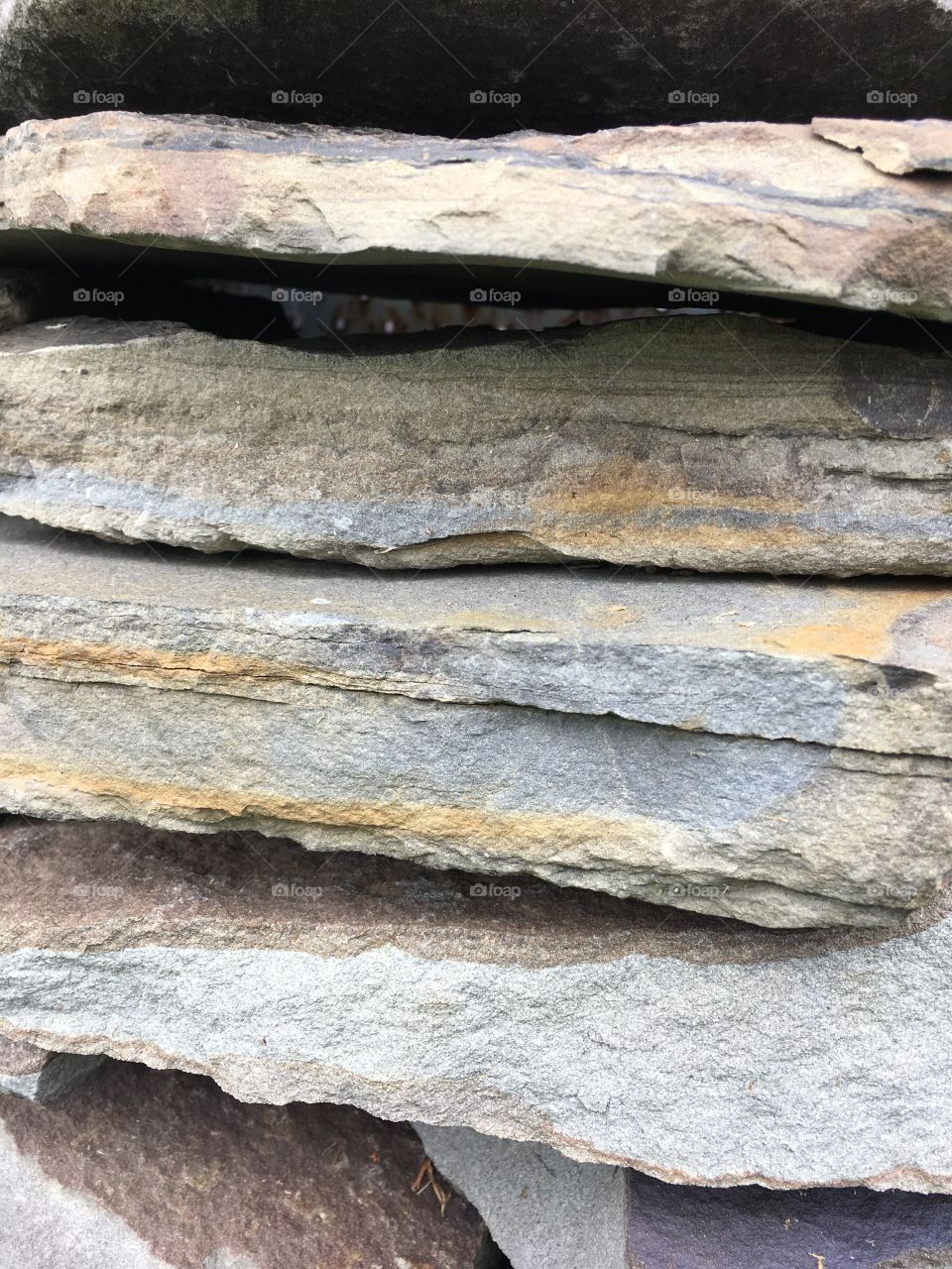 Stacked shale stone