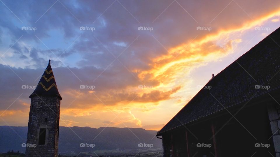 Wonderful sky in France