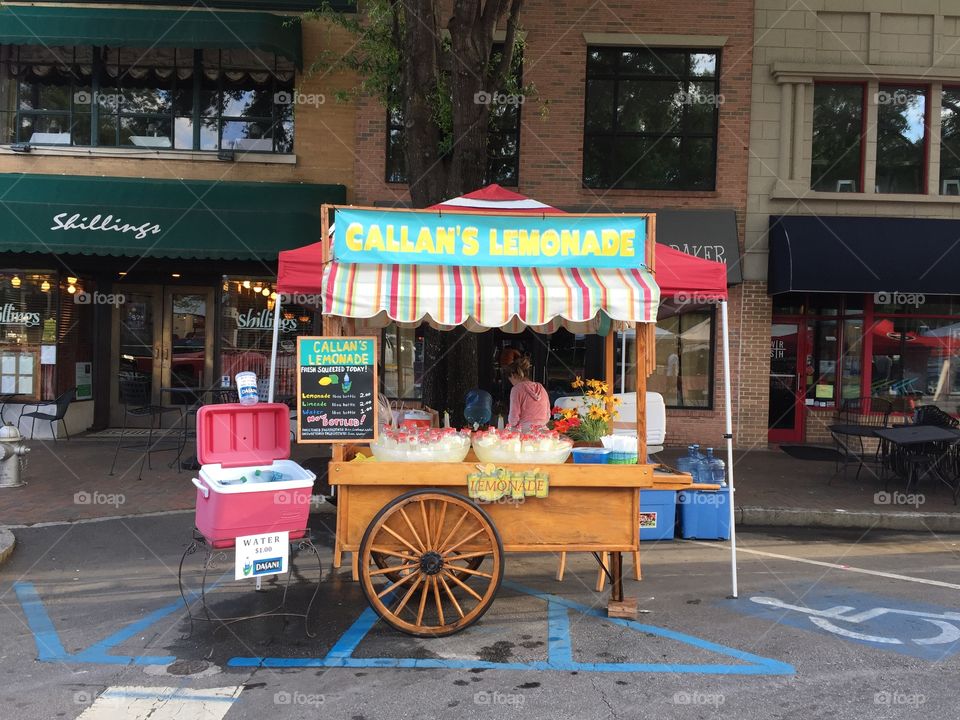 Lemonade Cart. Lemonade cart at a street fair