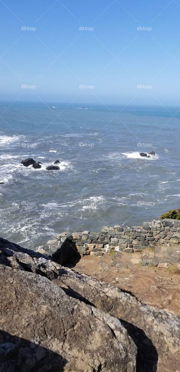 Top of wedding point in Eureka, CA.