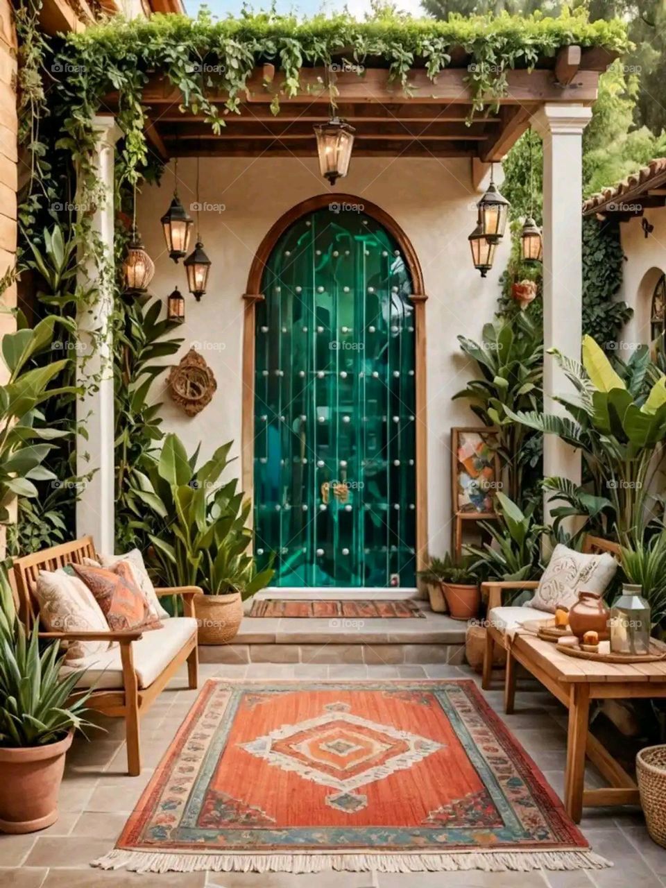 Glory be to God, the magnificent and picturesque view and the natural green trees are a view that is nothing more wonderful than it