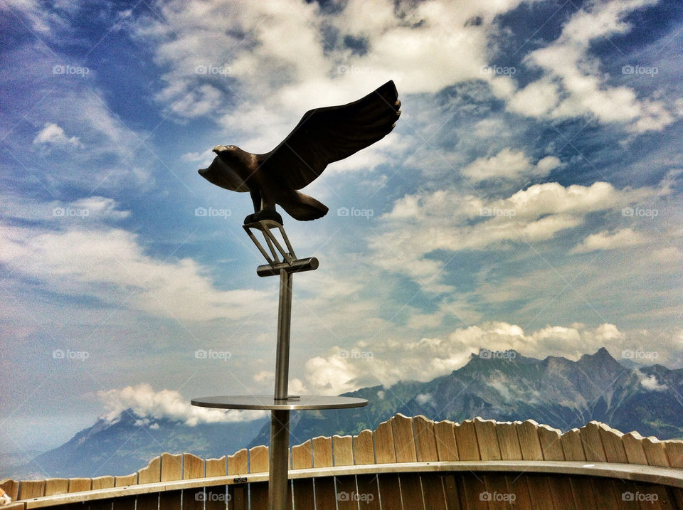 sky summer mountain sun by nivoa