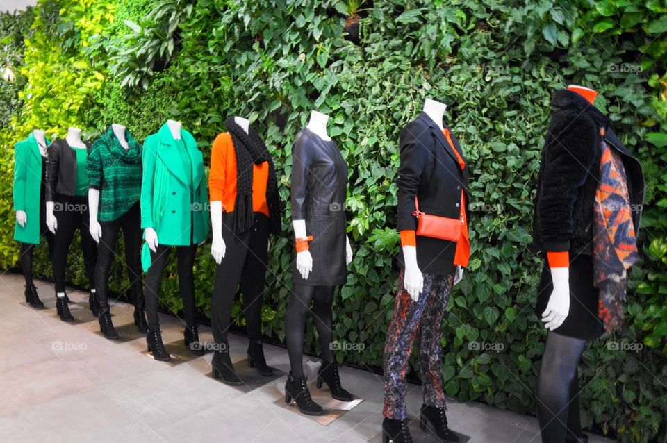 Dressed mannequins