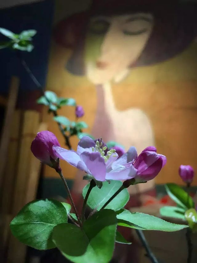Woman and Flowers