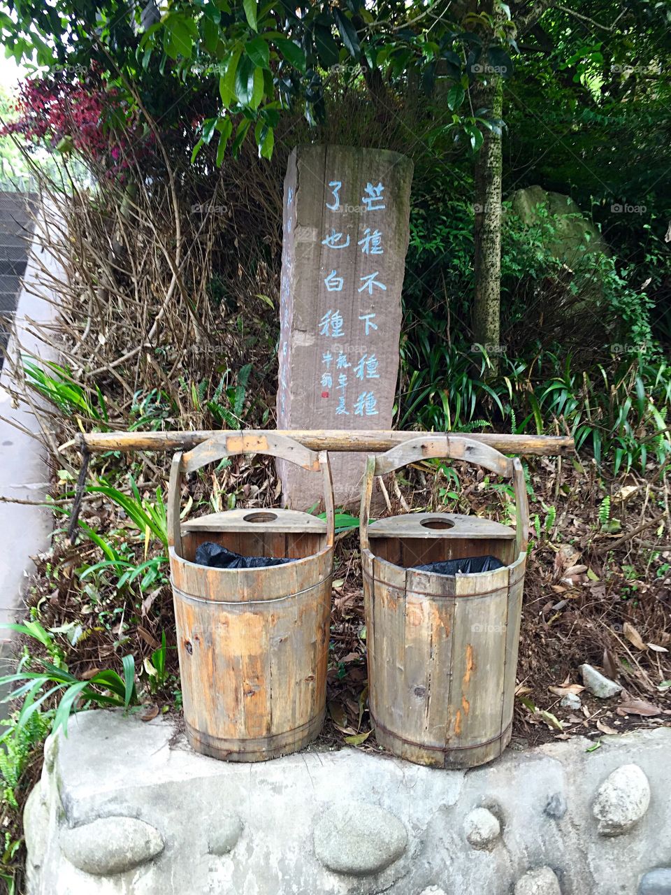 Two water buckets 