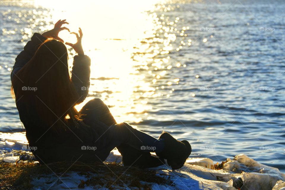 Water, Sunset, Beach, Sea, Ocean