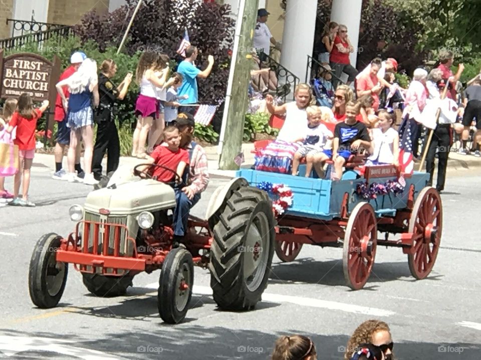 Small town 4th of July parade