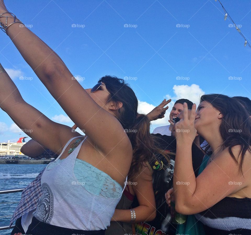 Selfie on a boat