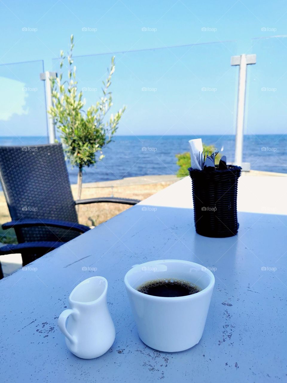 Coffee with seaview