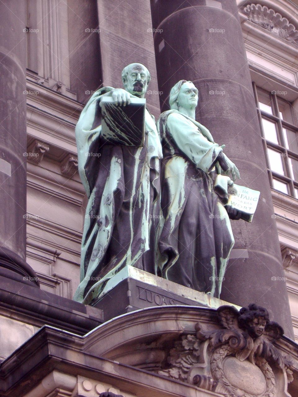Statues on a dome