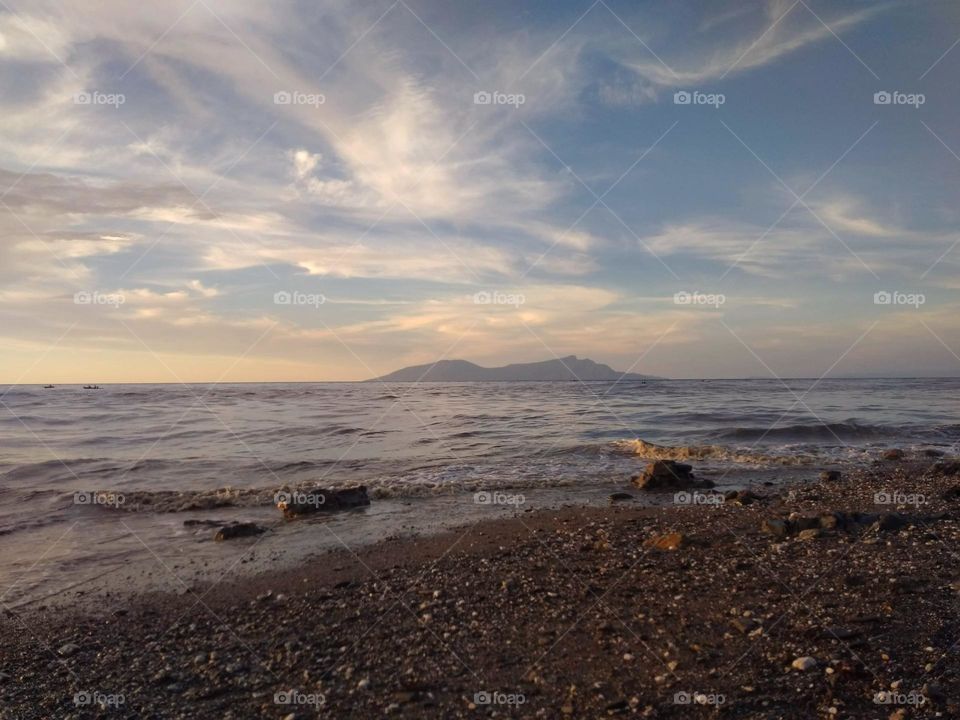 Atauro island from Díli, at afternoon