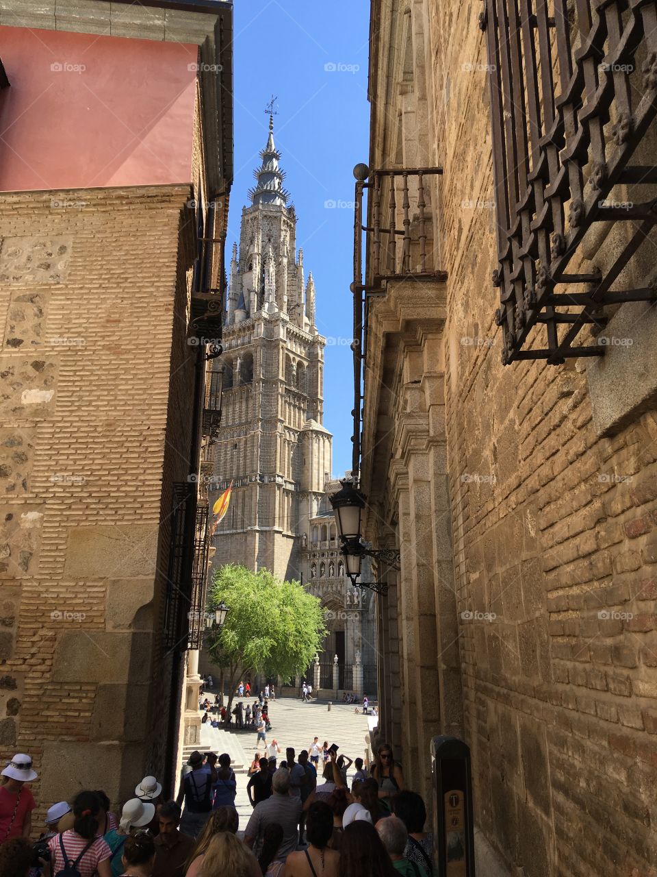 Street with a surprising view 