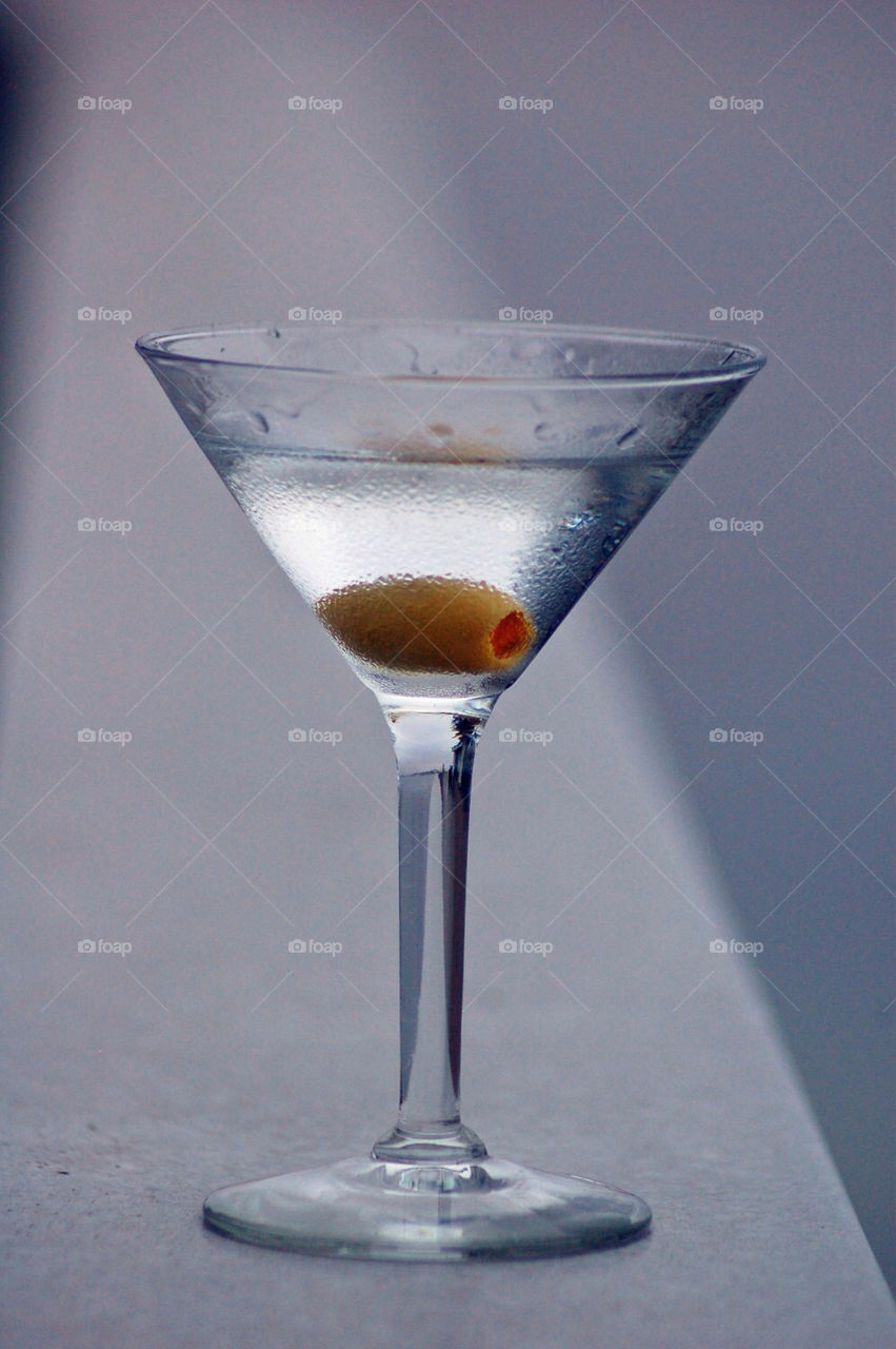 glass cocktail martini olive by mmcook