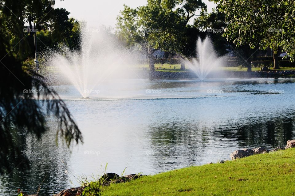 Twin Water Fountains 