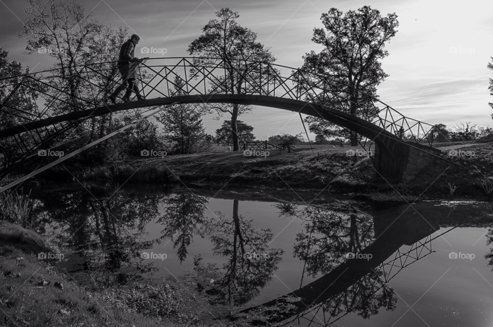 landscape reflection black and white crooners by gaillewisbraznell