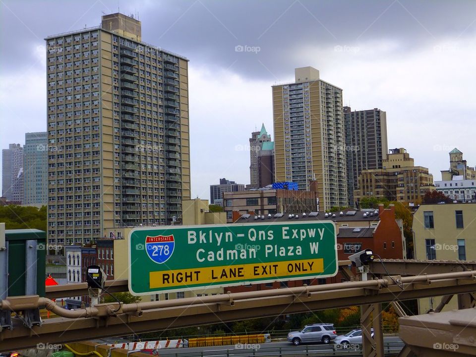 NEW YORK BROOKLYN BRIDGE QUEENS EXPRESS WAY