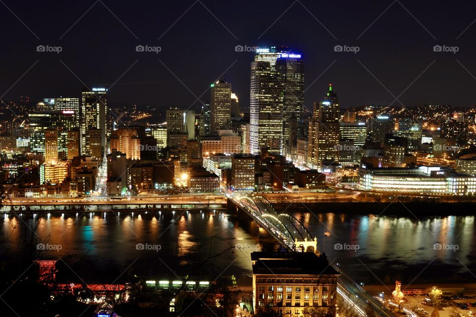 Pittsburgh at night 