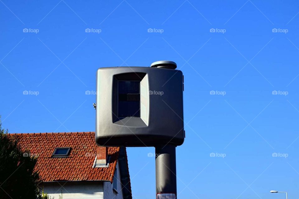 Red light radar at Riom in Auvergne France