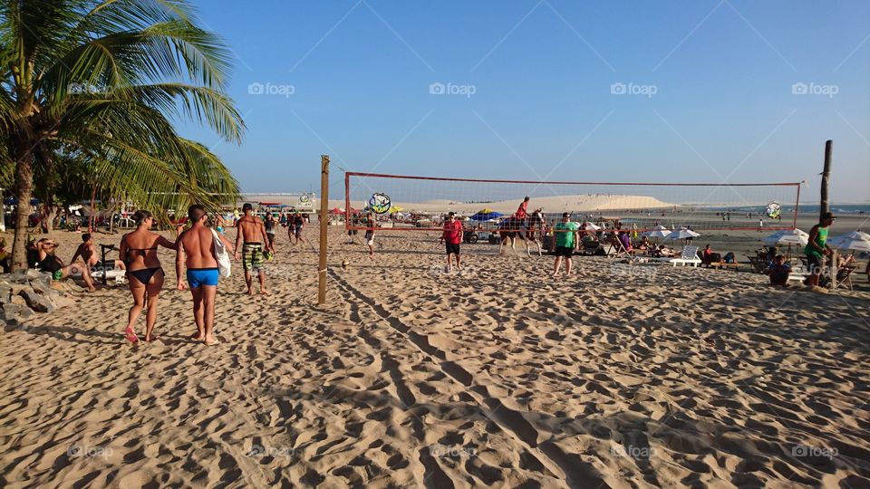 A real life in Jericoacoara beach. Brazil 