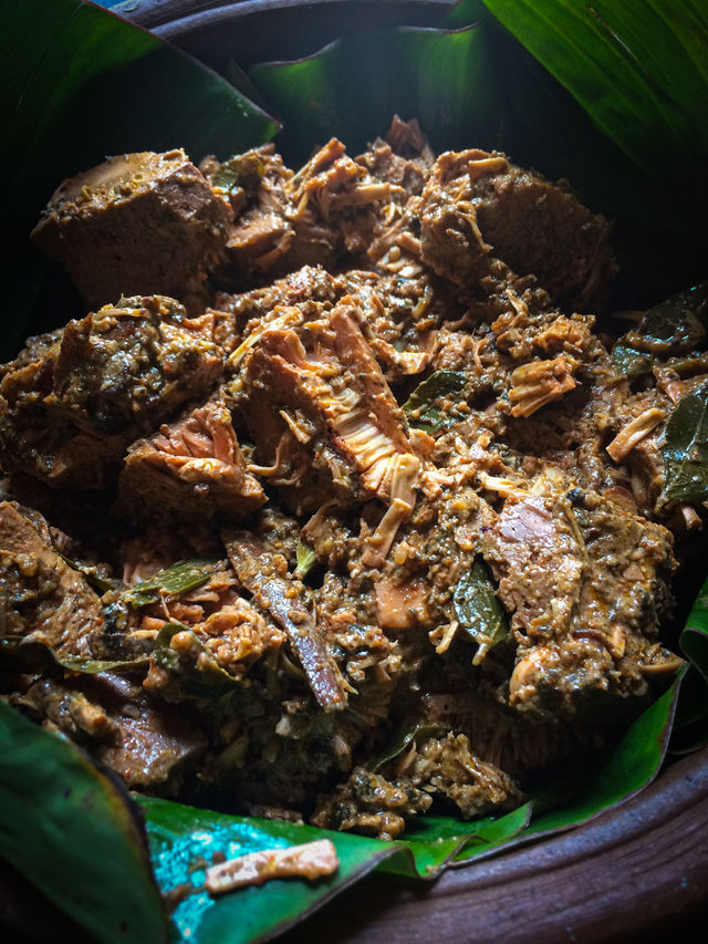 Sri Lankan jack fruit curry .