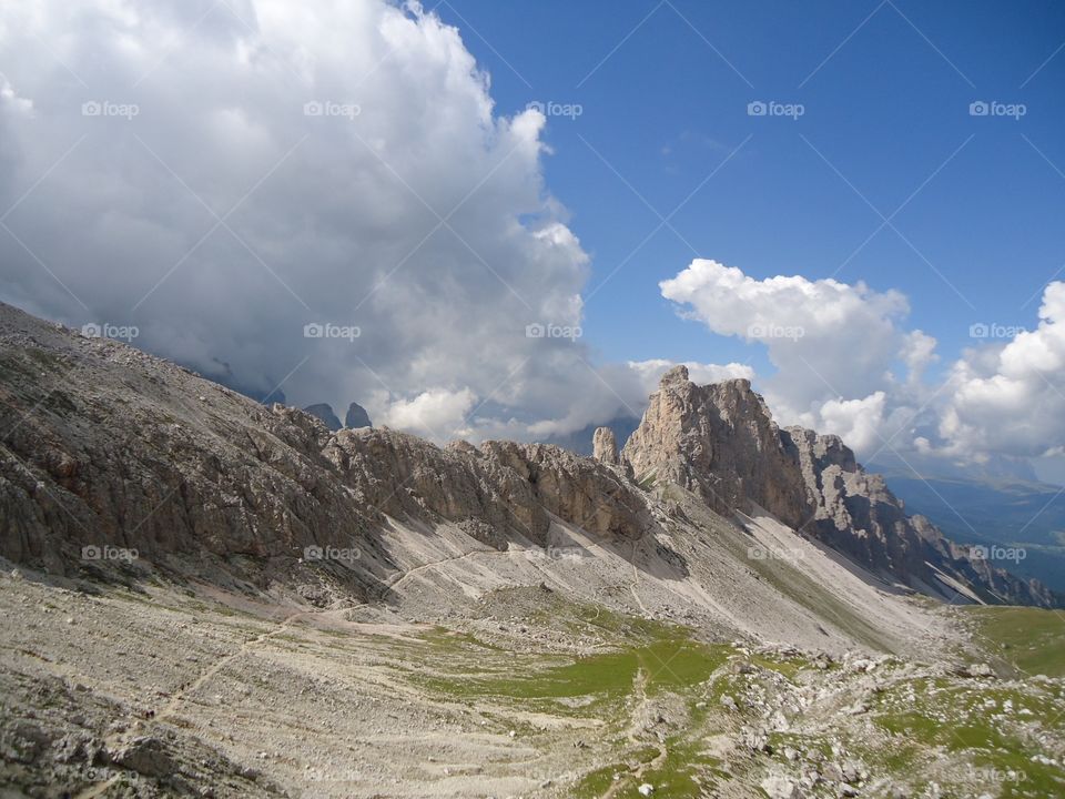 Sight from Cedul Valley . Dolomiti,Italy