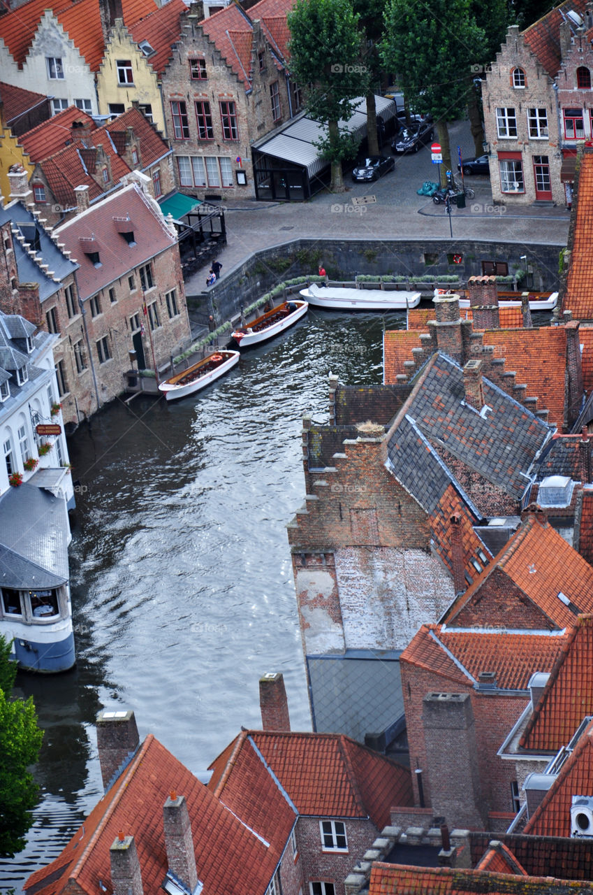 Building, Town, Architecture, Canal, Water