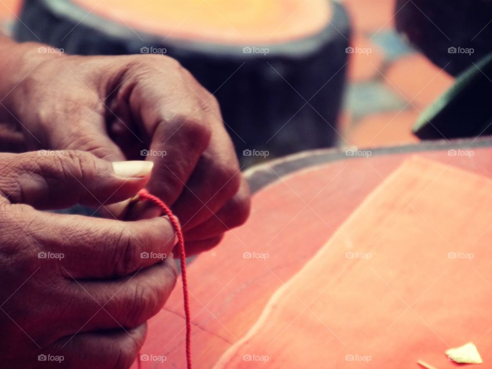 Working hands in Chiang Mai