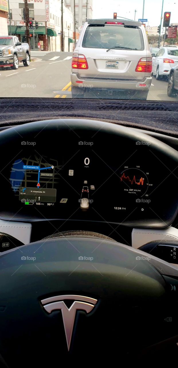 Navigating thru traffic to destination made easy.