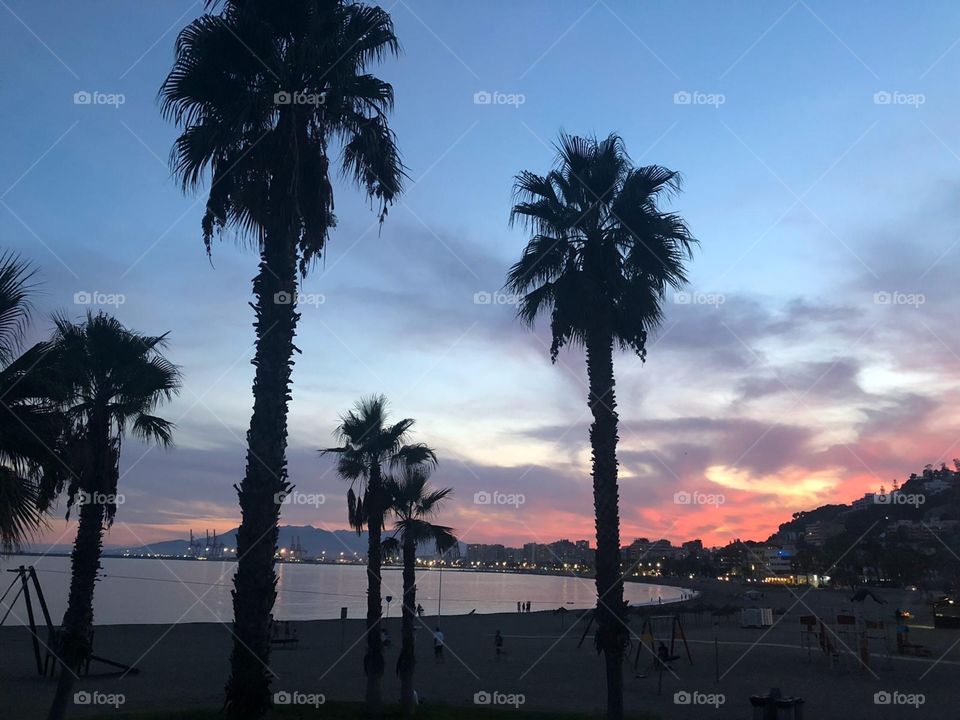 Malaga sunset