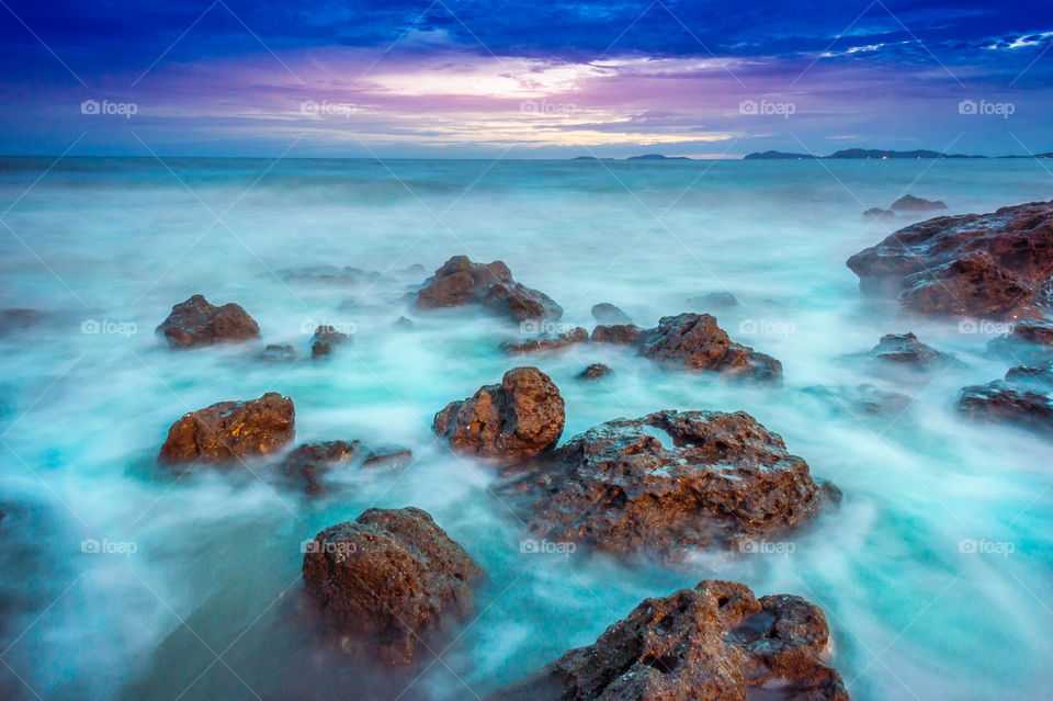 sunrise view at the beach