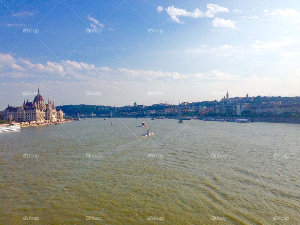 Budapest, parliament, river 
