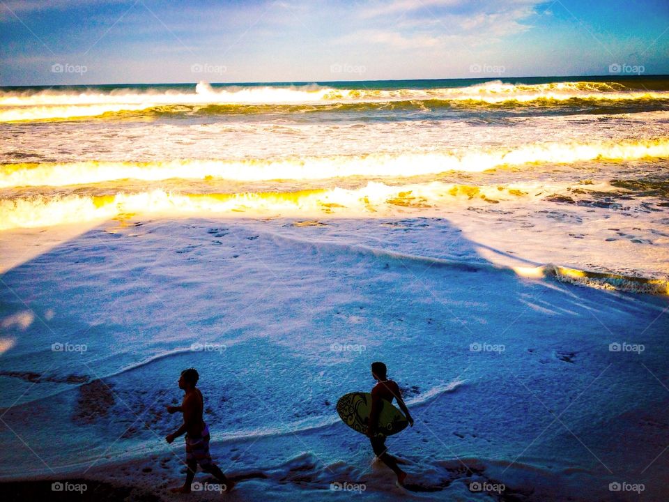 Beach, Water, Sea, Ocean, Sunset