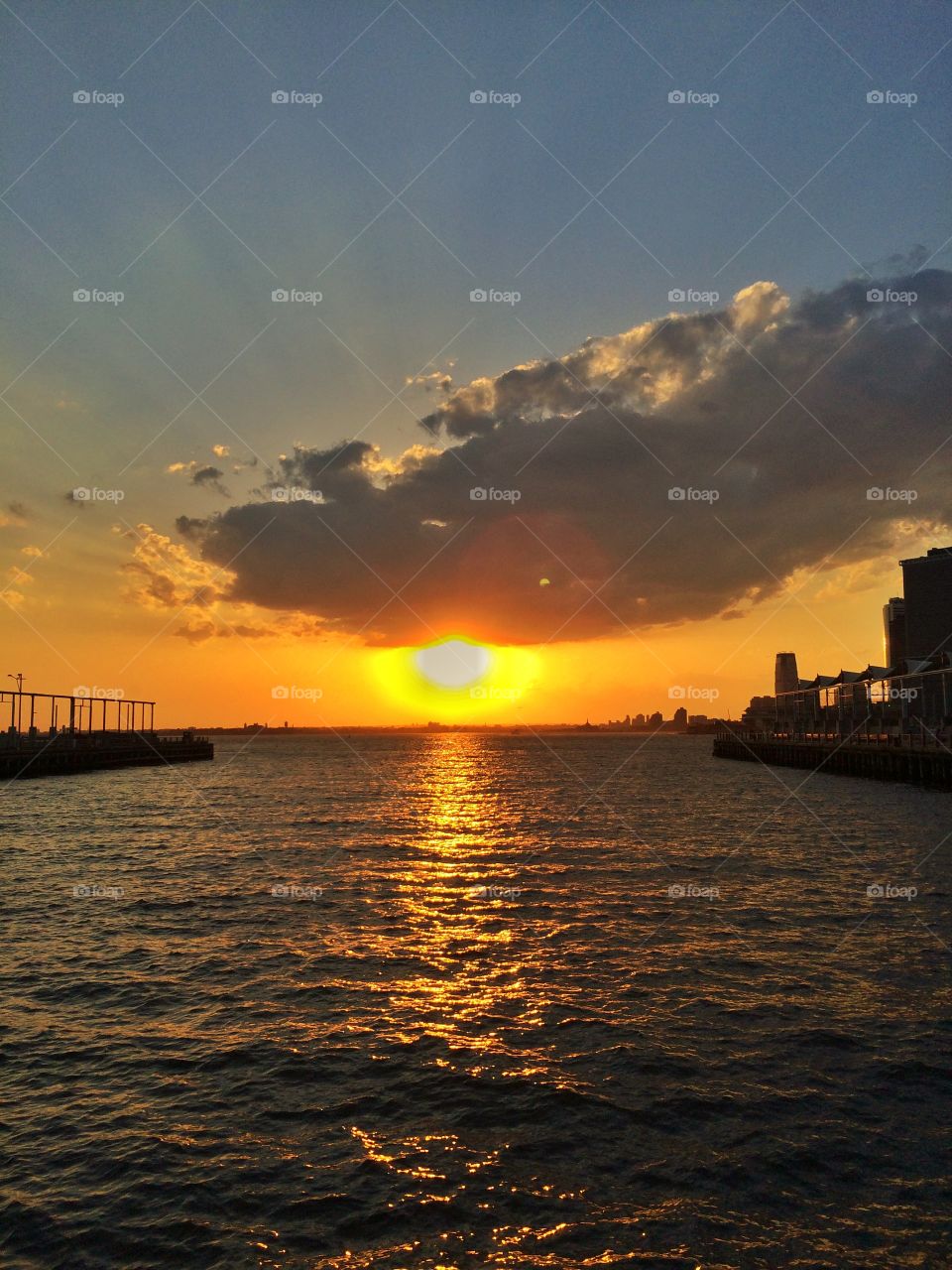 Sunset in Brooklyn Bridge Park