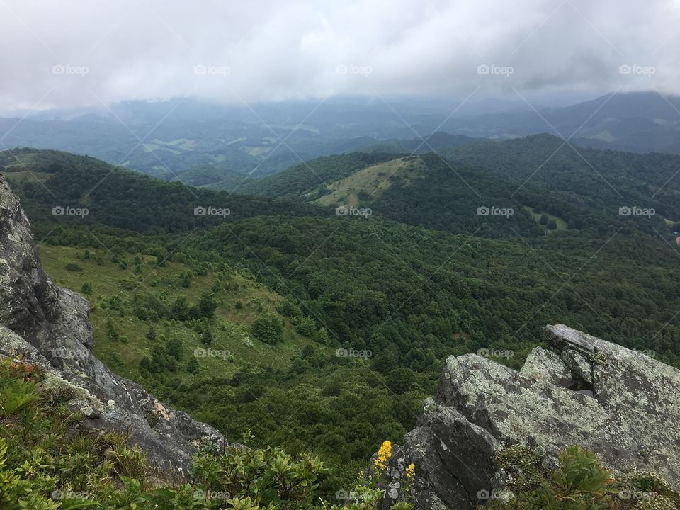 View from Snake Mountain near Meat Camp NC