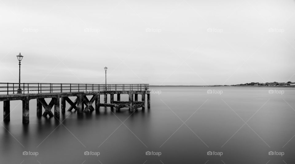 Pier, just after sunrise,
Very long exposure