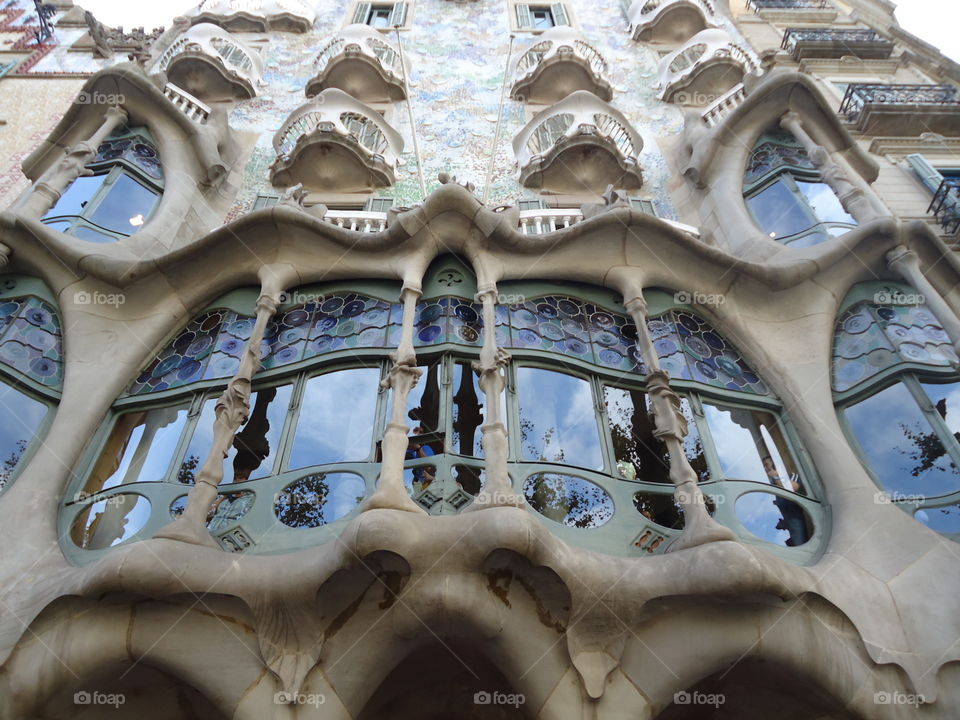 Barcelona beautiful architecture building