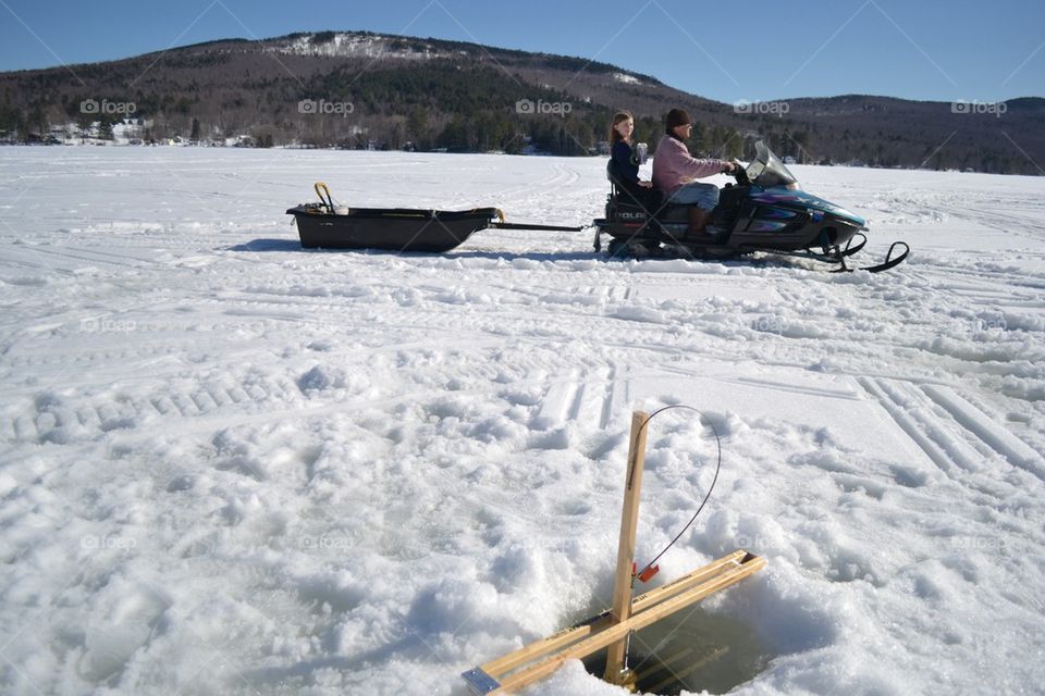 Ice fishing fun