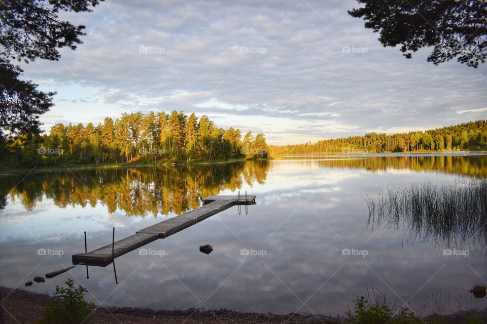 beautiful lake in Sweden