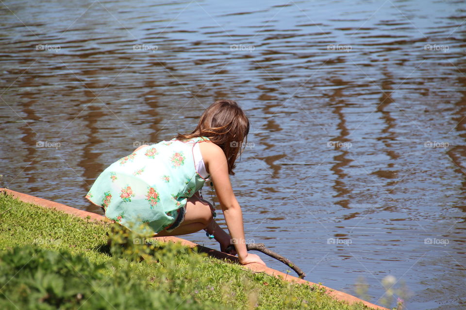 Girl at the Pond