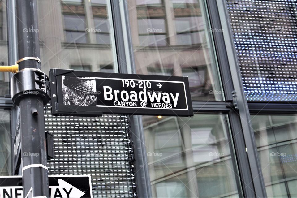 Broadway street sign