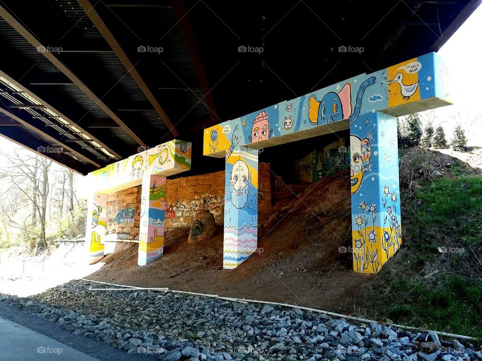 graffiti under the brigde