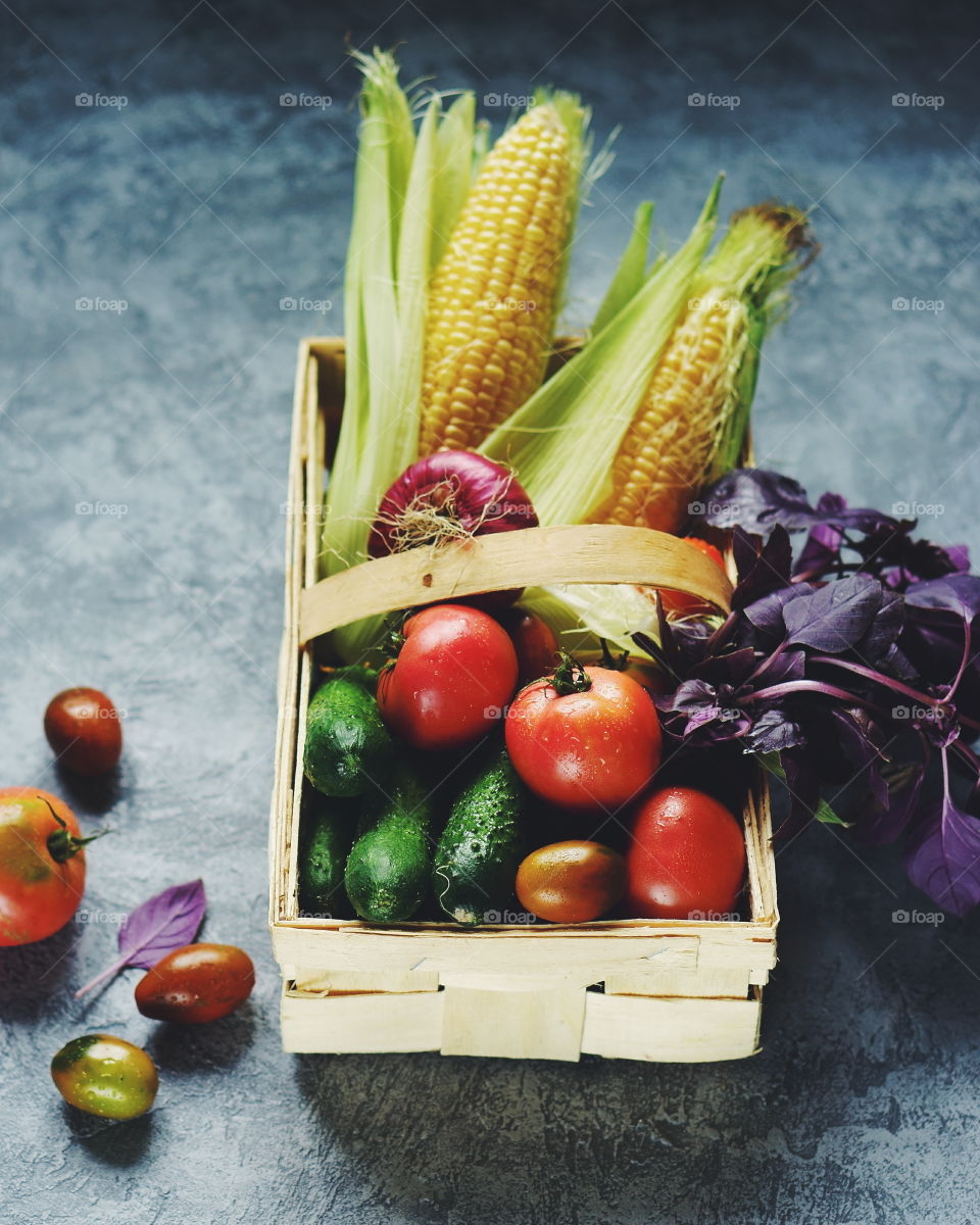 basket of vegetables