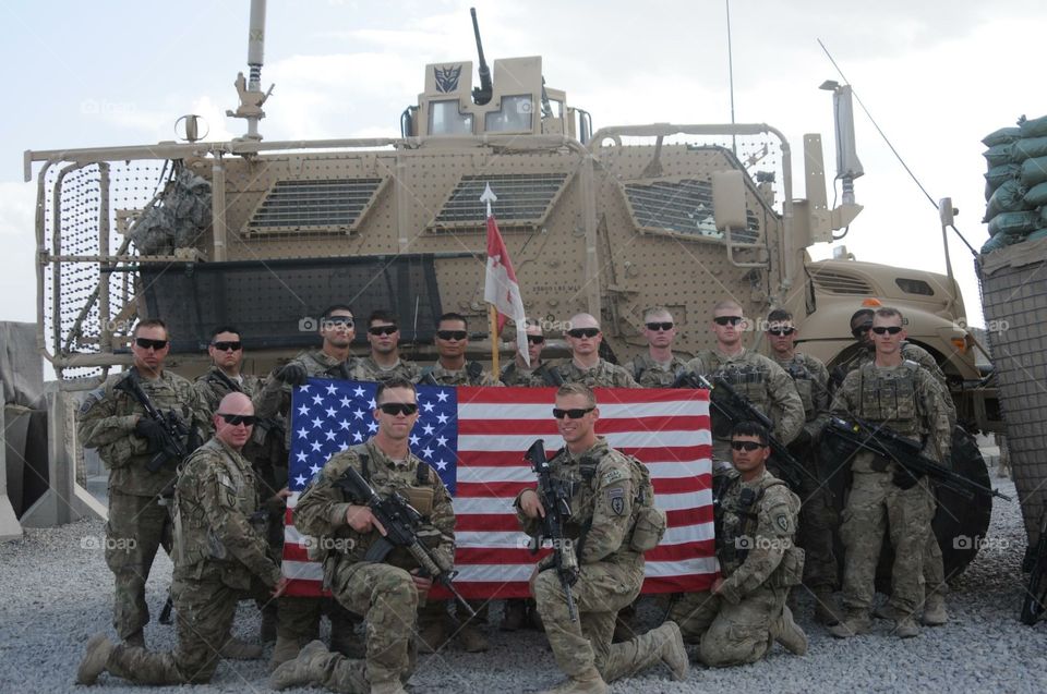 America soldiers fight for freedom! 